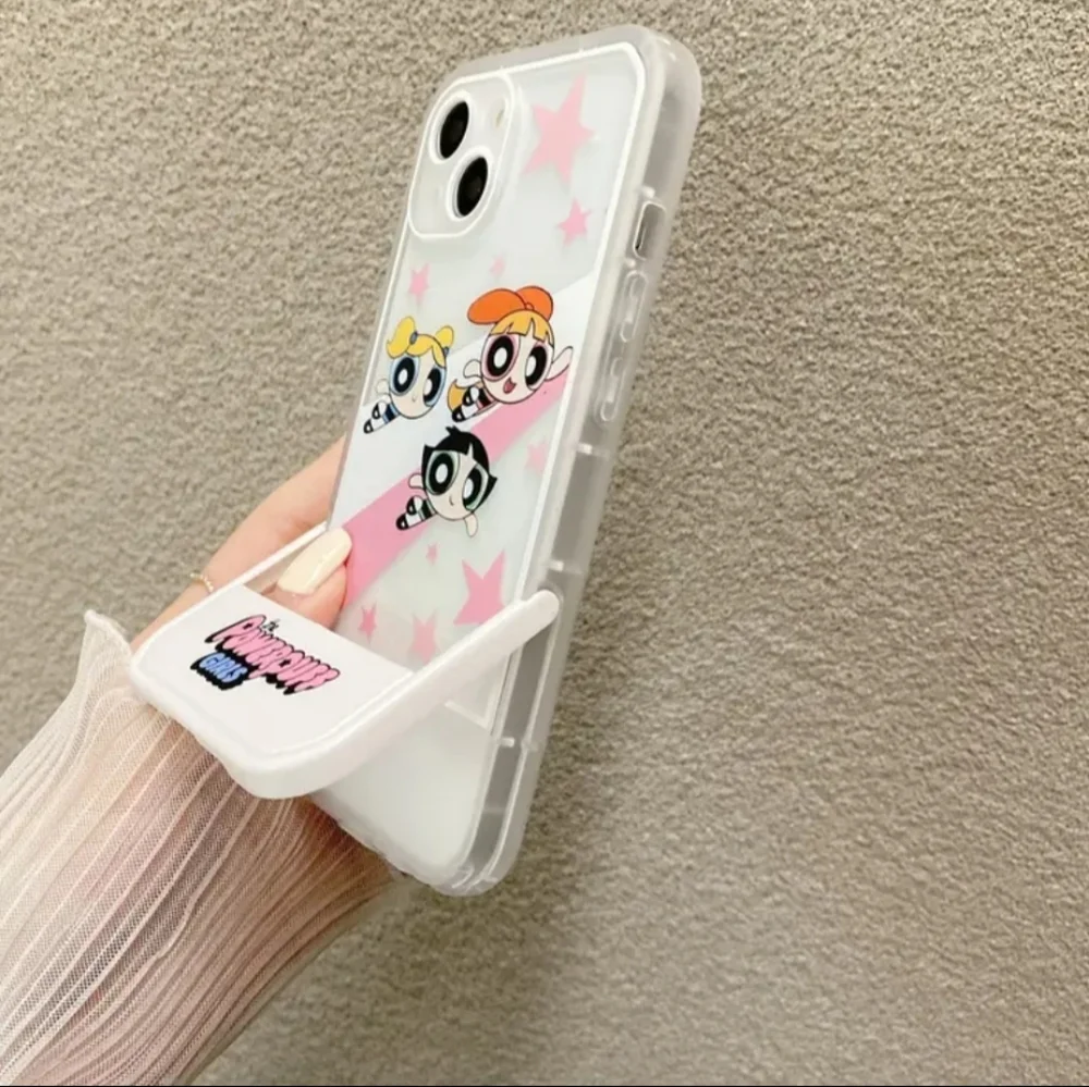 Brand new Apple IPhone 14Pro Max Powerpuff Girls Silicone Phone w Stand
